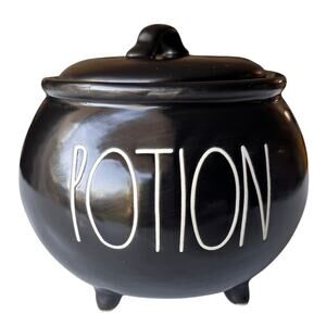 Rae Dunn Potion Small Black Cauldron Halloween Decor